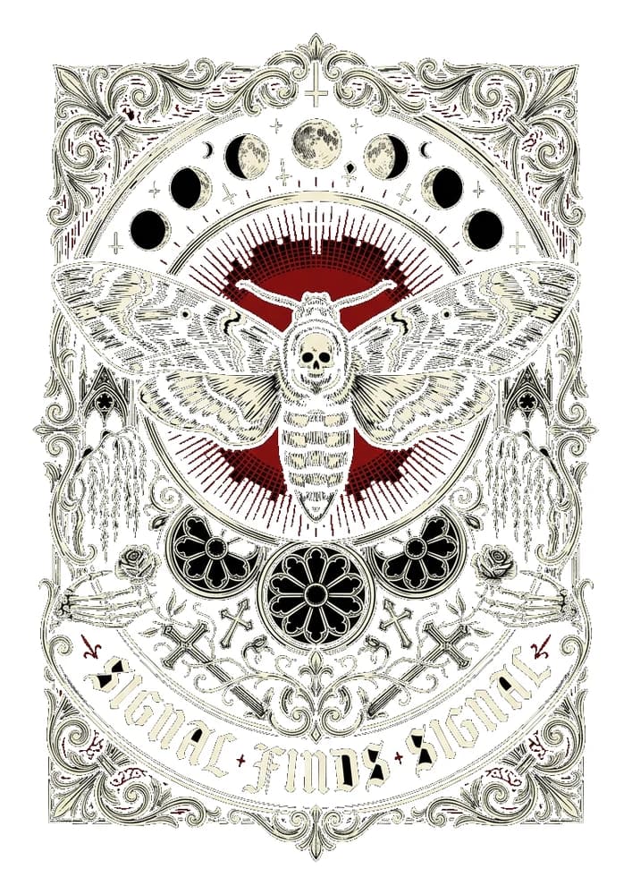 Death's-Head Beacon — Sticker — Bone