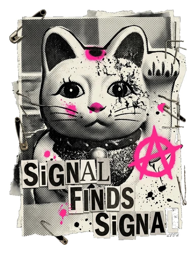 Static Cat — Sticker — Bone