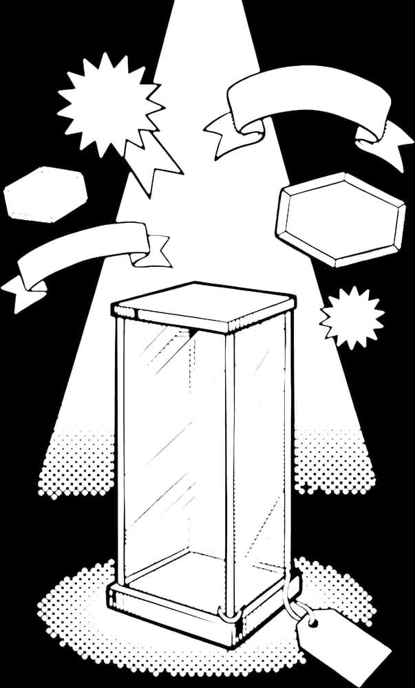 The Empty Pedestal — Sticker — Bone