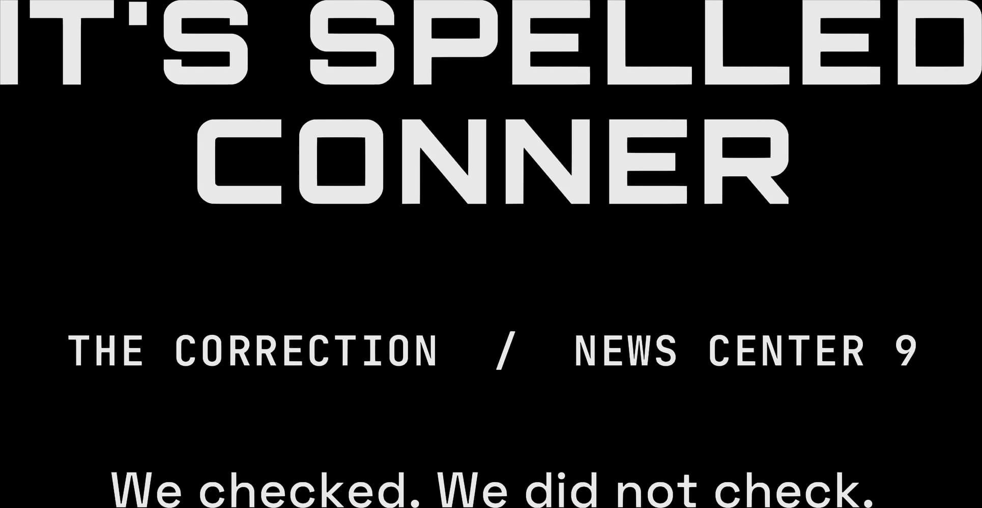 It's Spelled Conner — Magnet — Bone