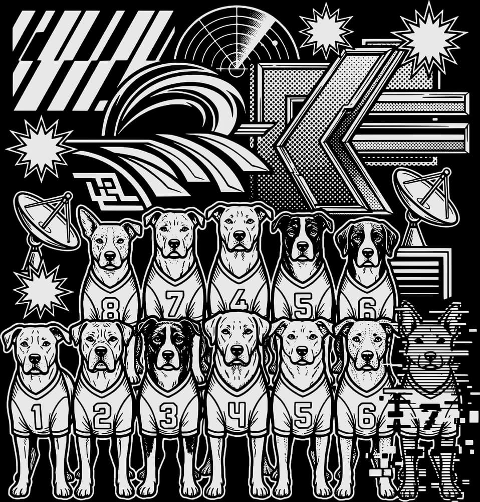 Thirteen Dogs — Mug — Bone