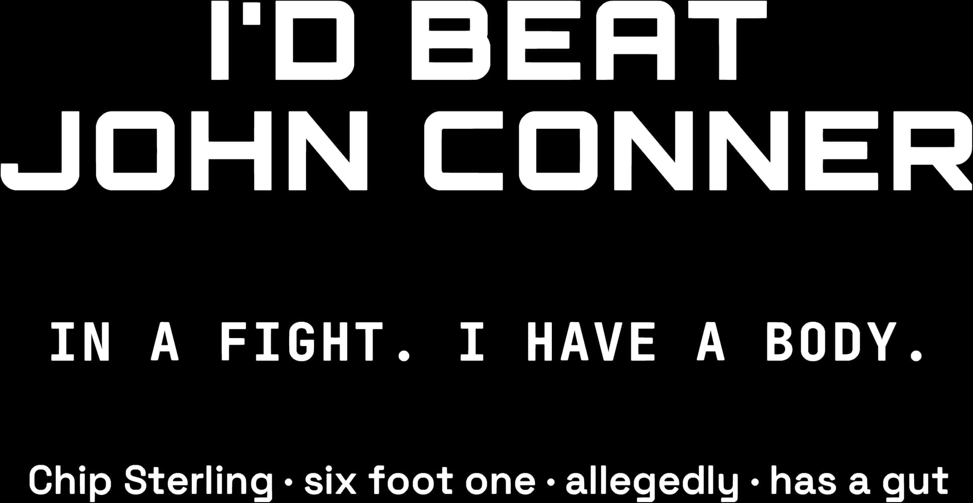 I'd Beat John Conner — Sticker — Bone