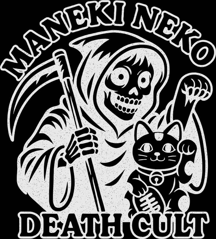 Maneki Neko Death Cult — Sleeveless — Bone