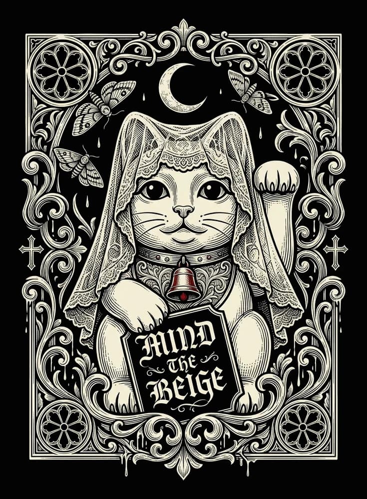 Mourning Neko — Tee — Full colour