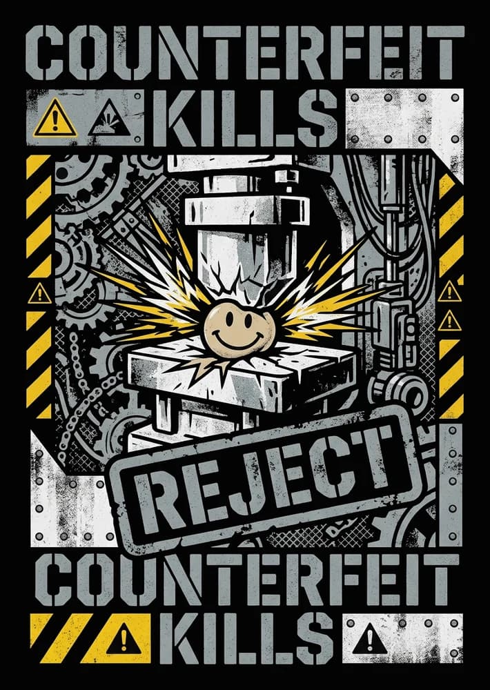 Counterfeit Press — Tee — Full colour
