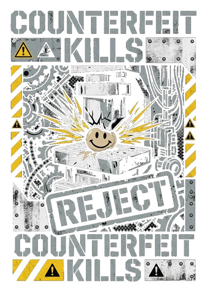 Counterfeit Press — Sticker — Bone