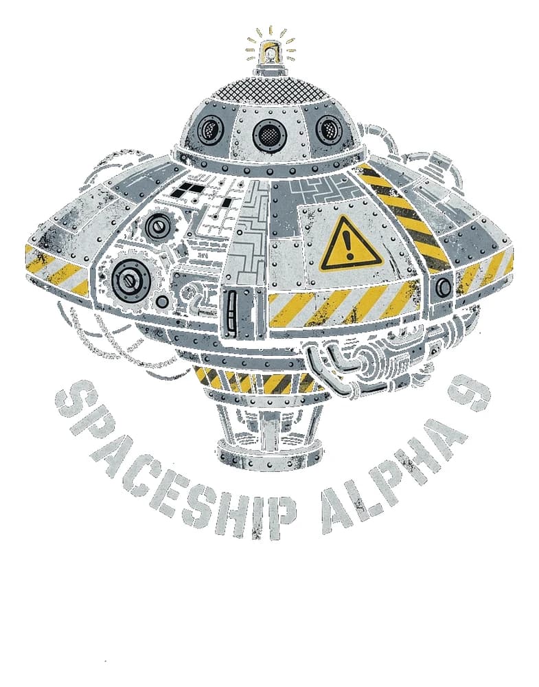 Hazard Hull — Sticker — Bone