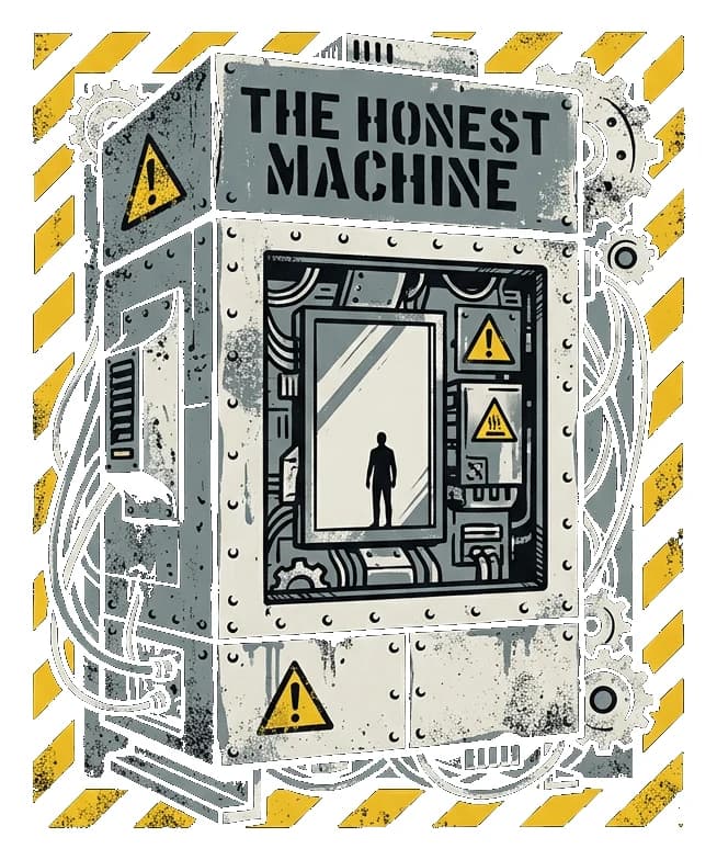 Machine Mirror — Sticker — Bone