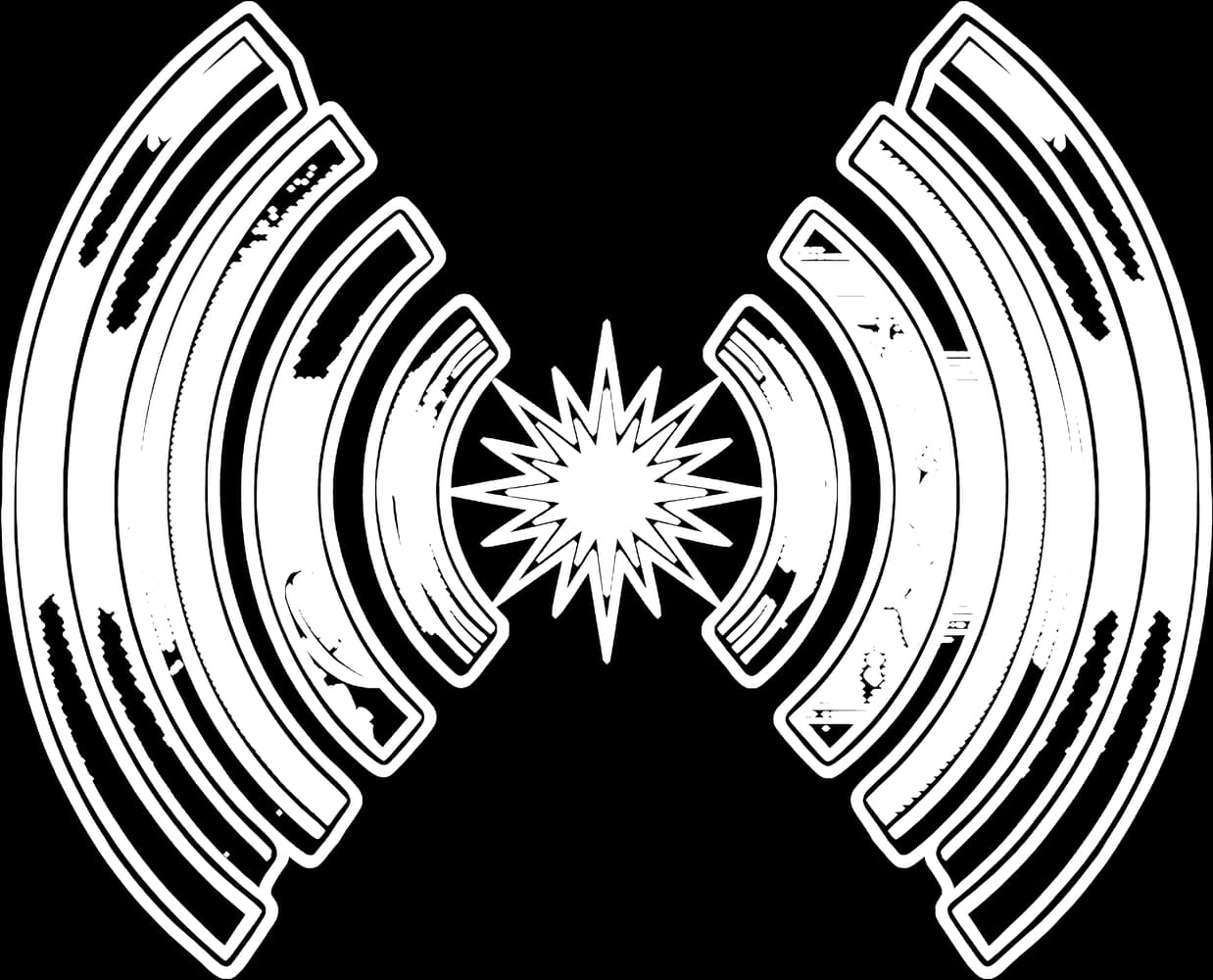 Two Arcs — Sticker — Bone