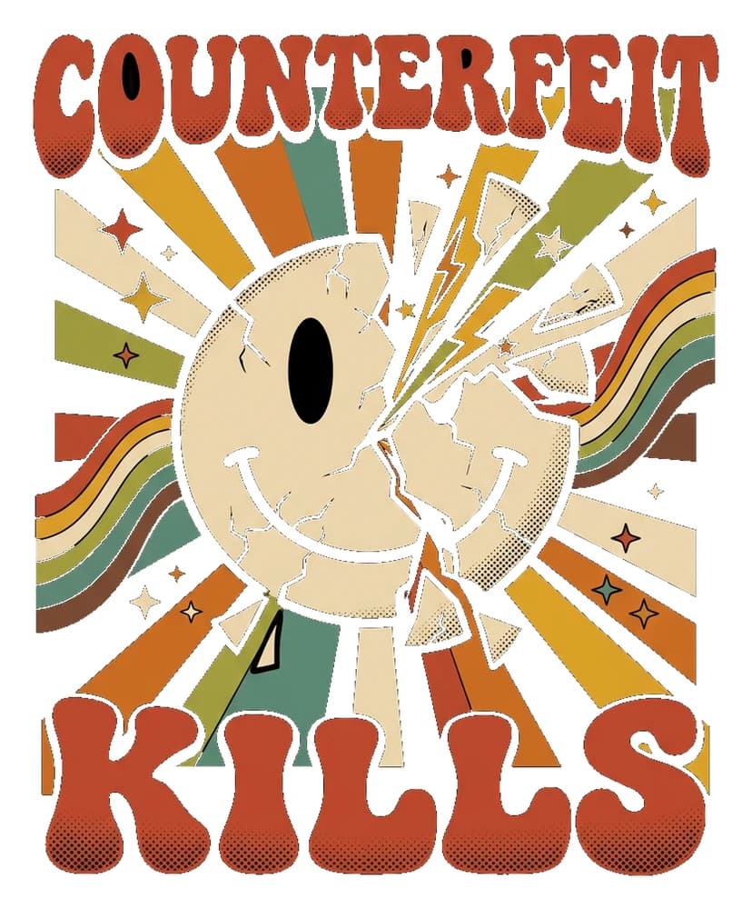 Counterfeit Kills — Sticker — Bone