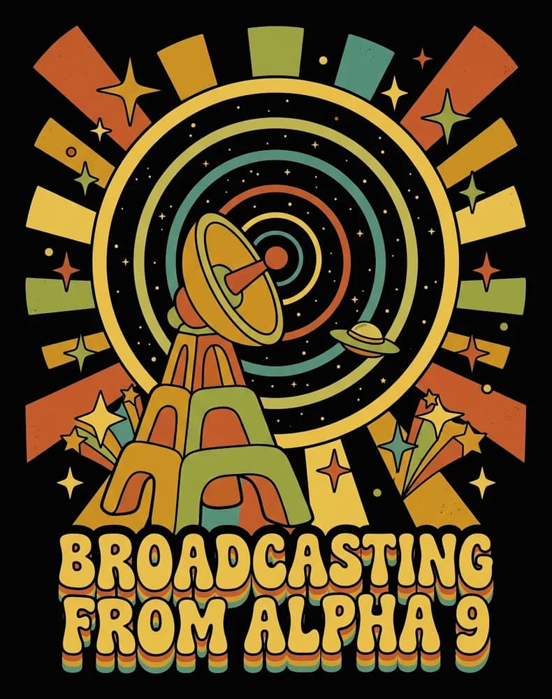 Broadcasting From Alpha 9 — Tumbler — Full colour