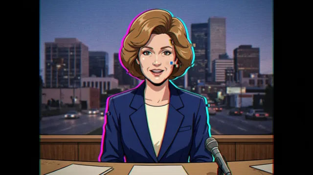 Diane Vale, Anchor · desk left